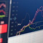 Stock Trading - close-up photo of monitor displaying graph