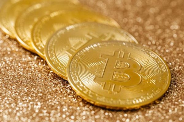 Stock Trading - Gold Bitcoin Coins