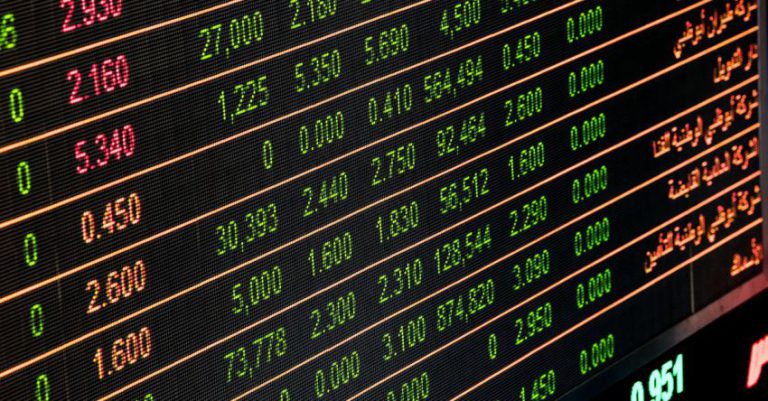 Mutual Funds - Numbers on Monitor